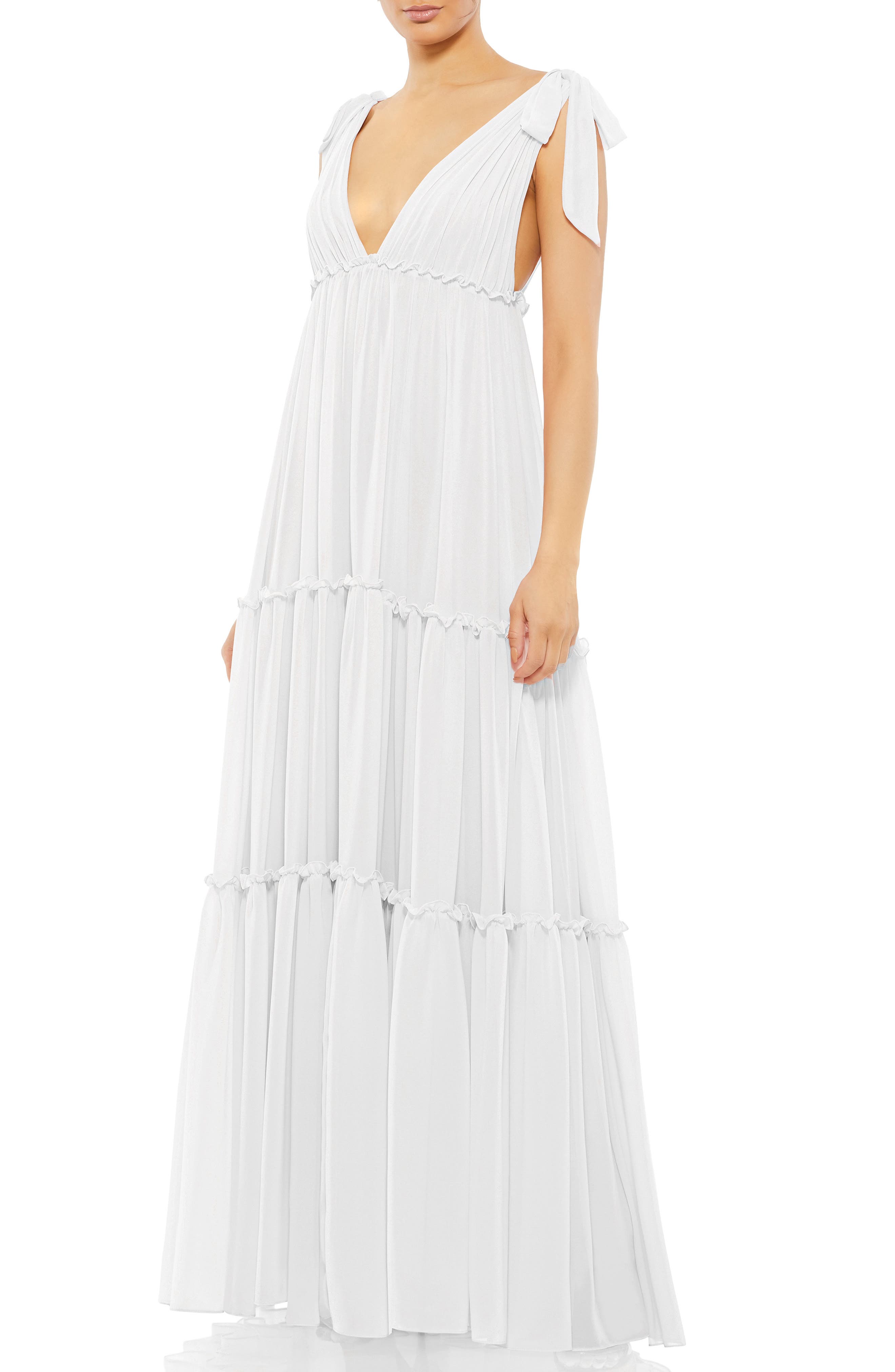chiffon white dress | Nordstrom